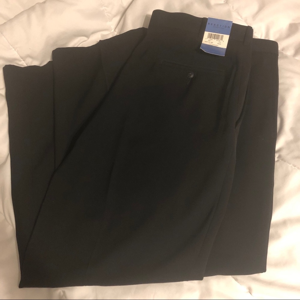 Kenneth Cole Reaction NWT Black Dress Pants 40x30